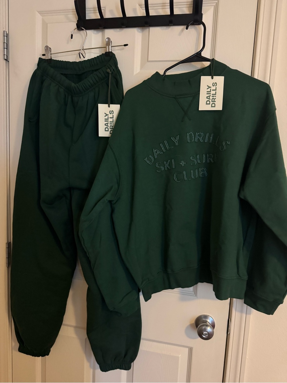 Daily Drills Deep Green Sweatshirt and Jogger Set